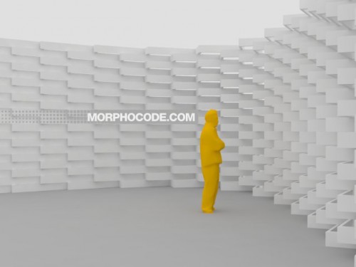 Модел - Нагъната стена