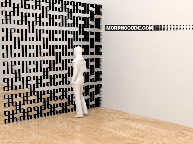 Pattern Wall: L-Systems + Rabbit by Morphocode