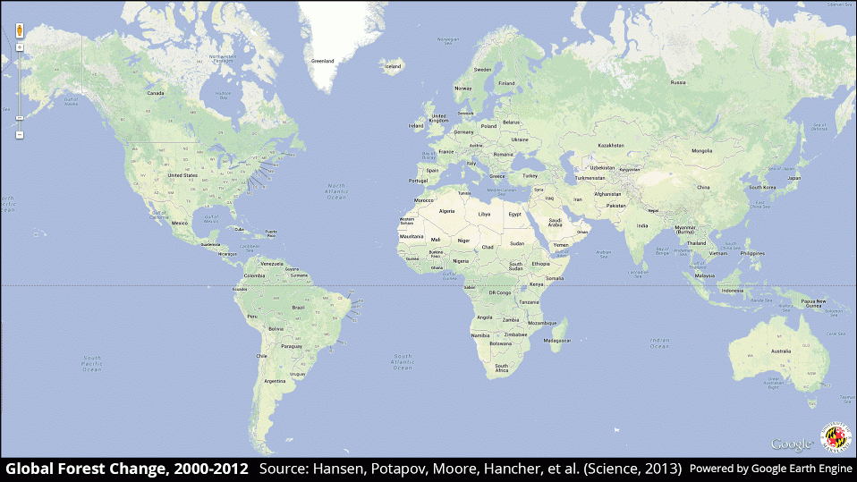 30-meter resolution map of global deforestration (2000-2012)