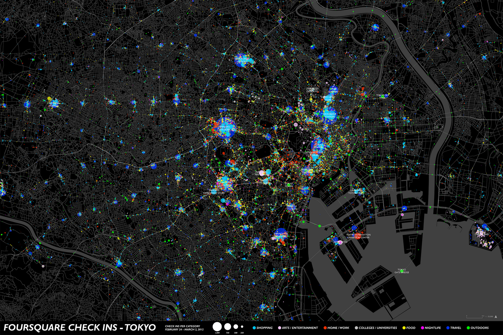 urban-visualization-four-square-check-ins-tokyo